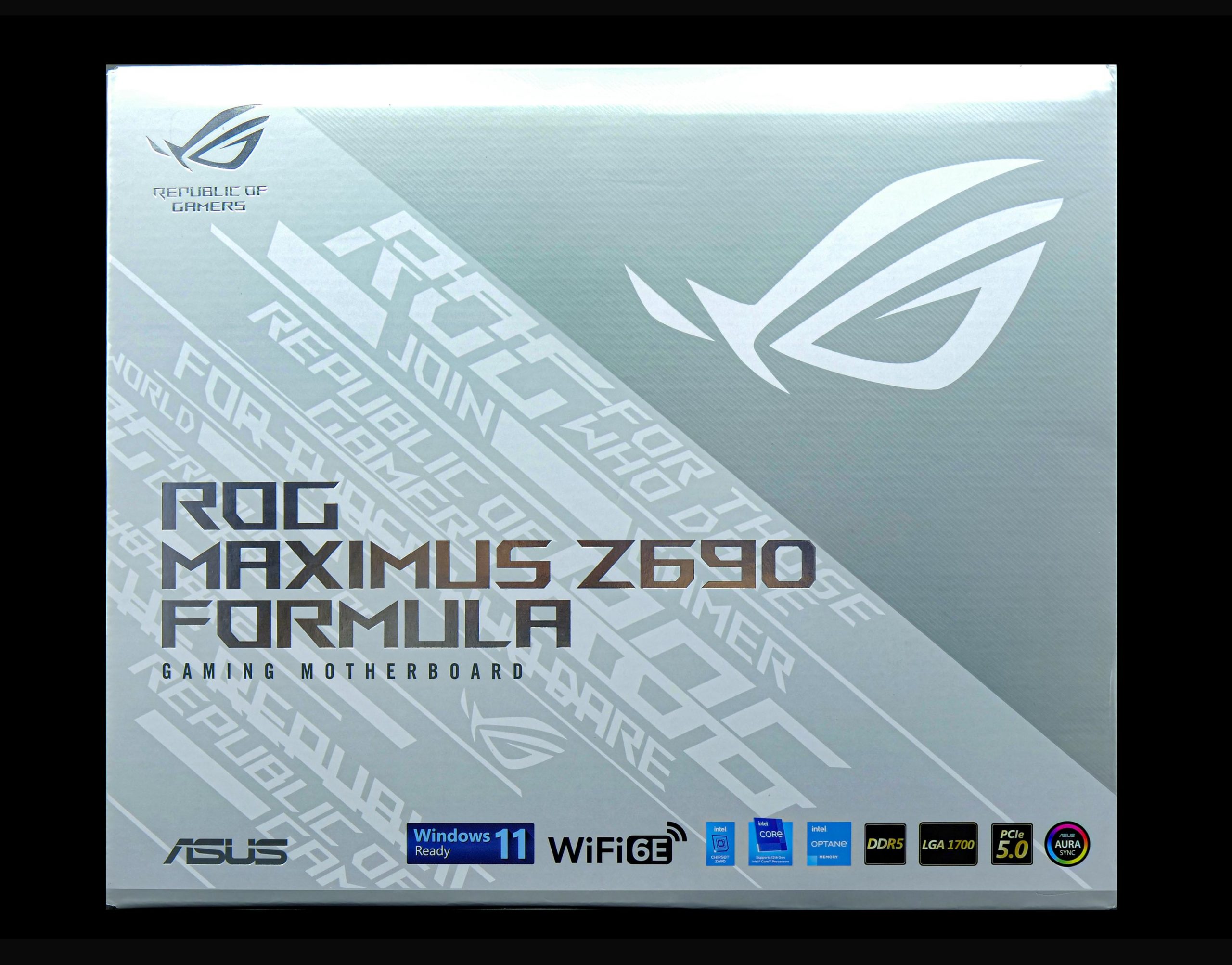 Boite face avant de la ASUS ROG Maximus Z690 Formula